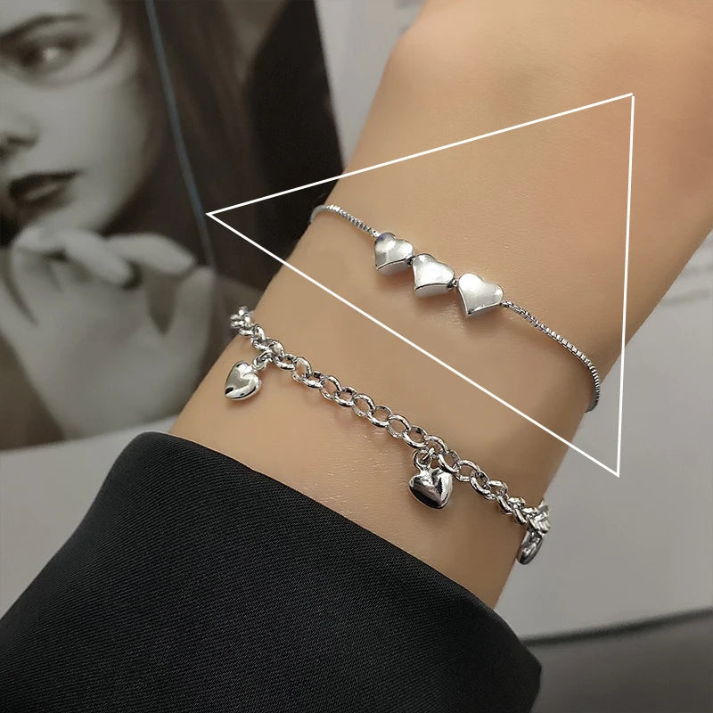 Sterling Silver Love Bracelets