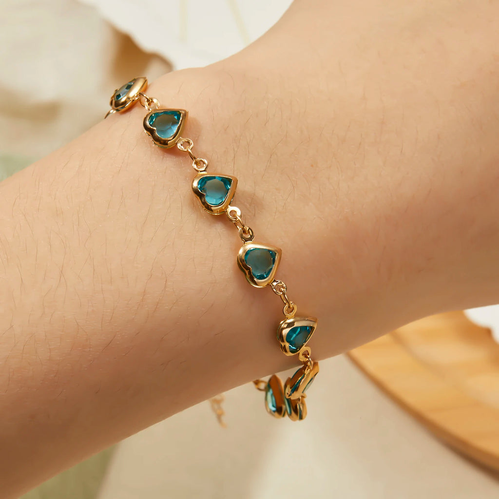 Crystal Heart Bracelet
