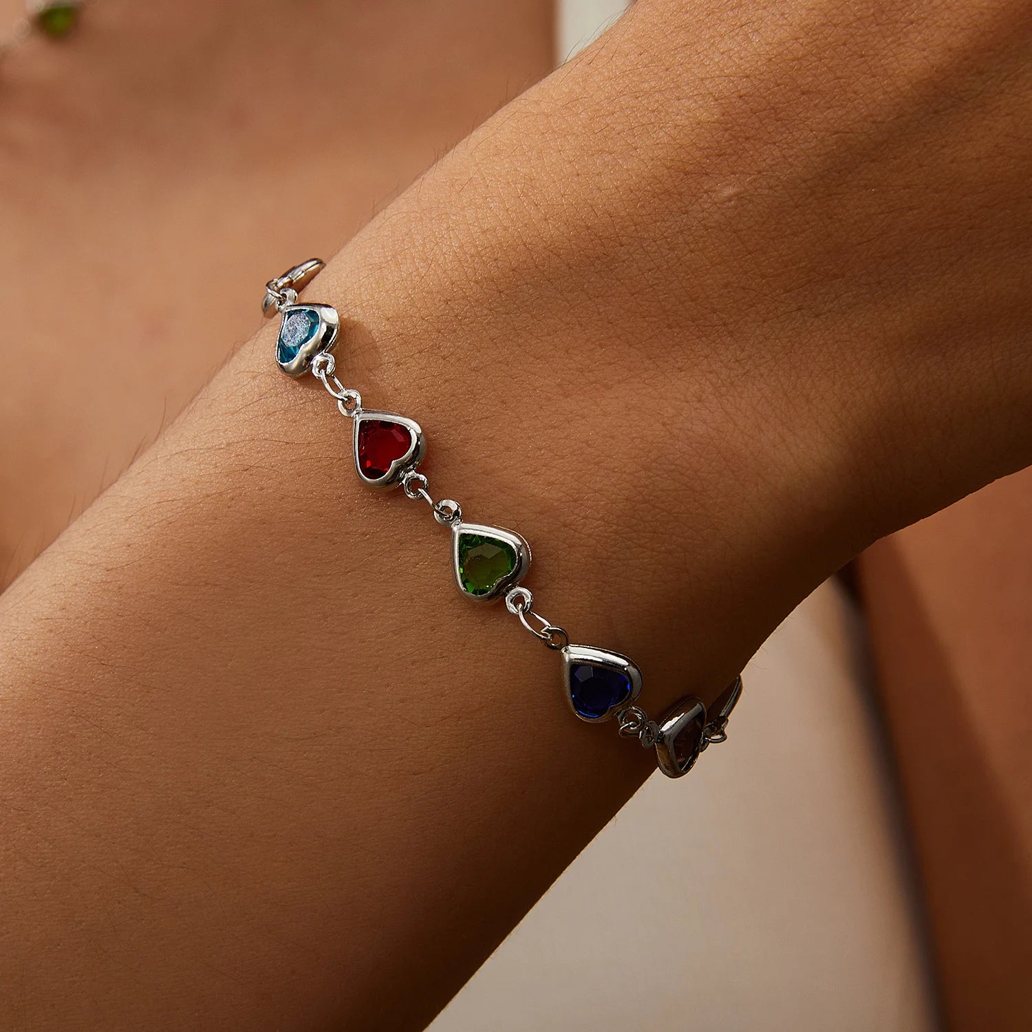 Crystal Heart Bracelet